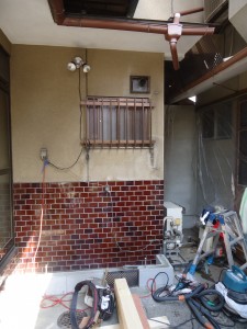 京都市上京区Y様邸☆浴室・洗面所リフォーム☆もうすぐ完成です！