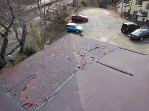 京都市山科区Ｏ様邸　　屋根葺き替え工事が始まりました！！