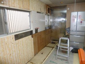 守山市Ⅰ様邸キッチン改修工事始まりました！