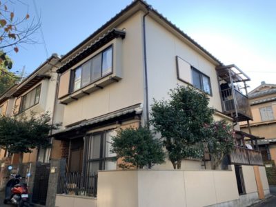 京都市東山区Y様邸外部・内部改修工事！～外壁塗装と塀の塗装で外部はしっかりメンテナンス！内部はトイレ交換・レンジフード交換を行います！～