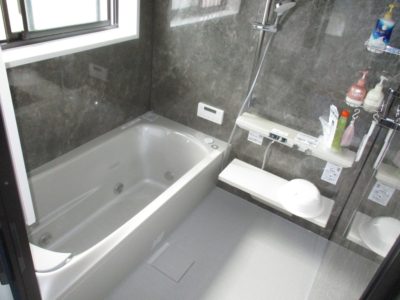 滋賀県大津市E様邸のお風呂のリフォームが完了しました！タイルのお風呂からユニットバスに変更でお手入れしやすく快適な空間になりました！