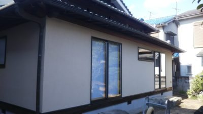 京都府八幡市F様邸の全面リフォーム1期工事が完成間近となりました。